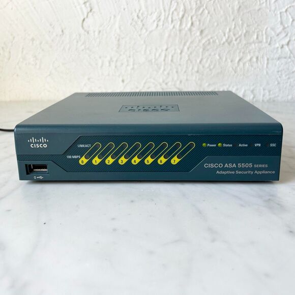 Cisco ASA 5505 Series Router Firewall Security Appliance w/AC/DC Adapter - Picture 2 of 8